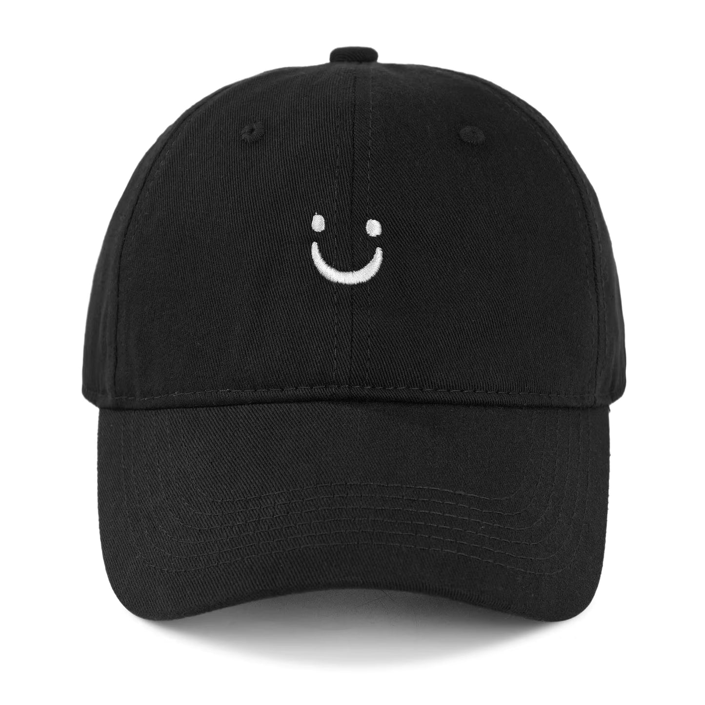 Smile Baseball Caps Embroider Smiling Face Hat Happy Lovers Hats Trucker Hat Mom Hat Dad Hat Adjustable