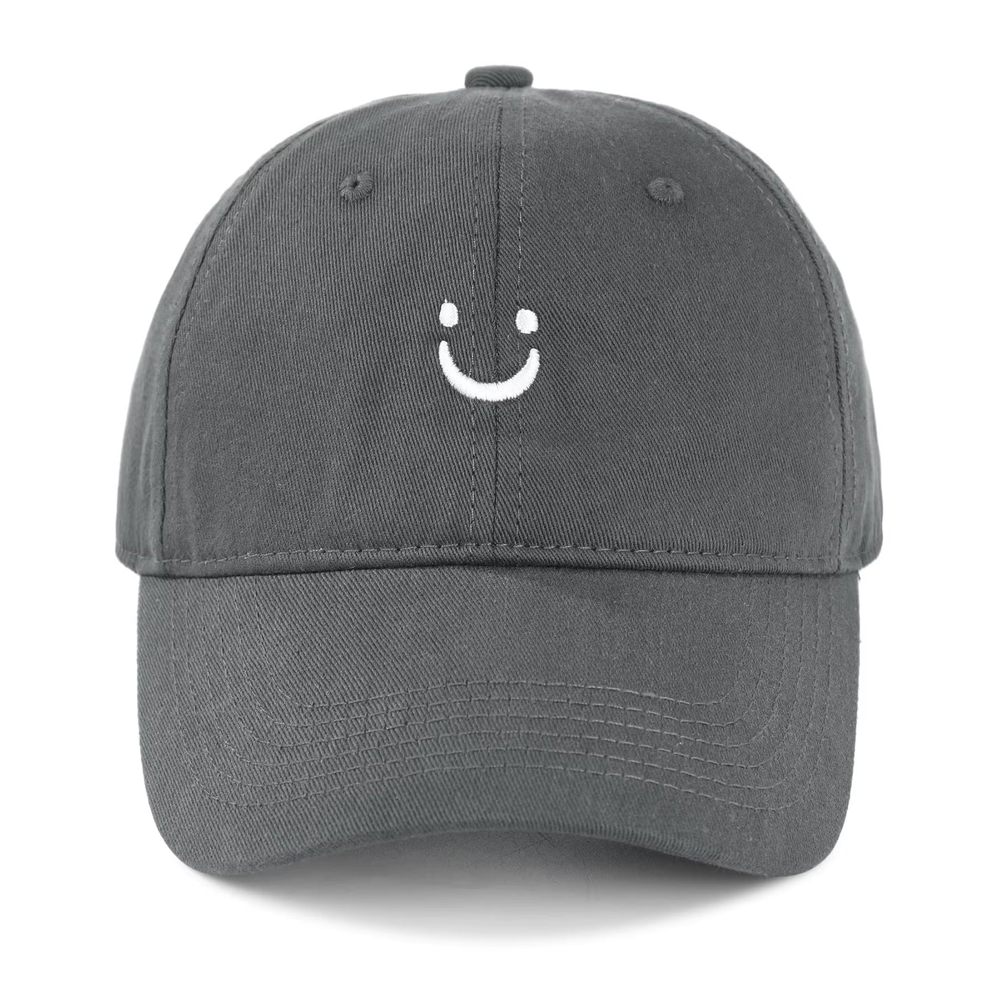 Smile Baseball Caps Embroider Smiling Face Hat Happy Lovers Hats Trucker Hat Mom Hat Dad Hat Adjustable