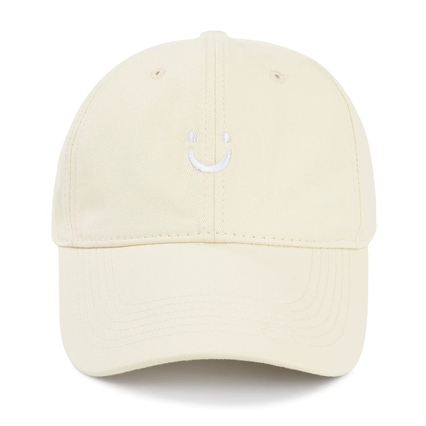 Smile Baseball Caps Embroider Smiling Face Hat Happy Lovers Hats Trucker Hat Mom Hat Dad Hat Adjustable