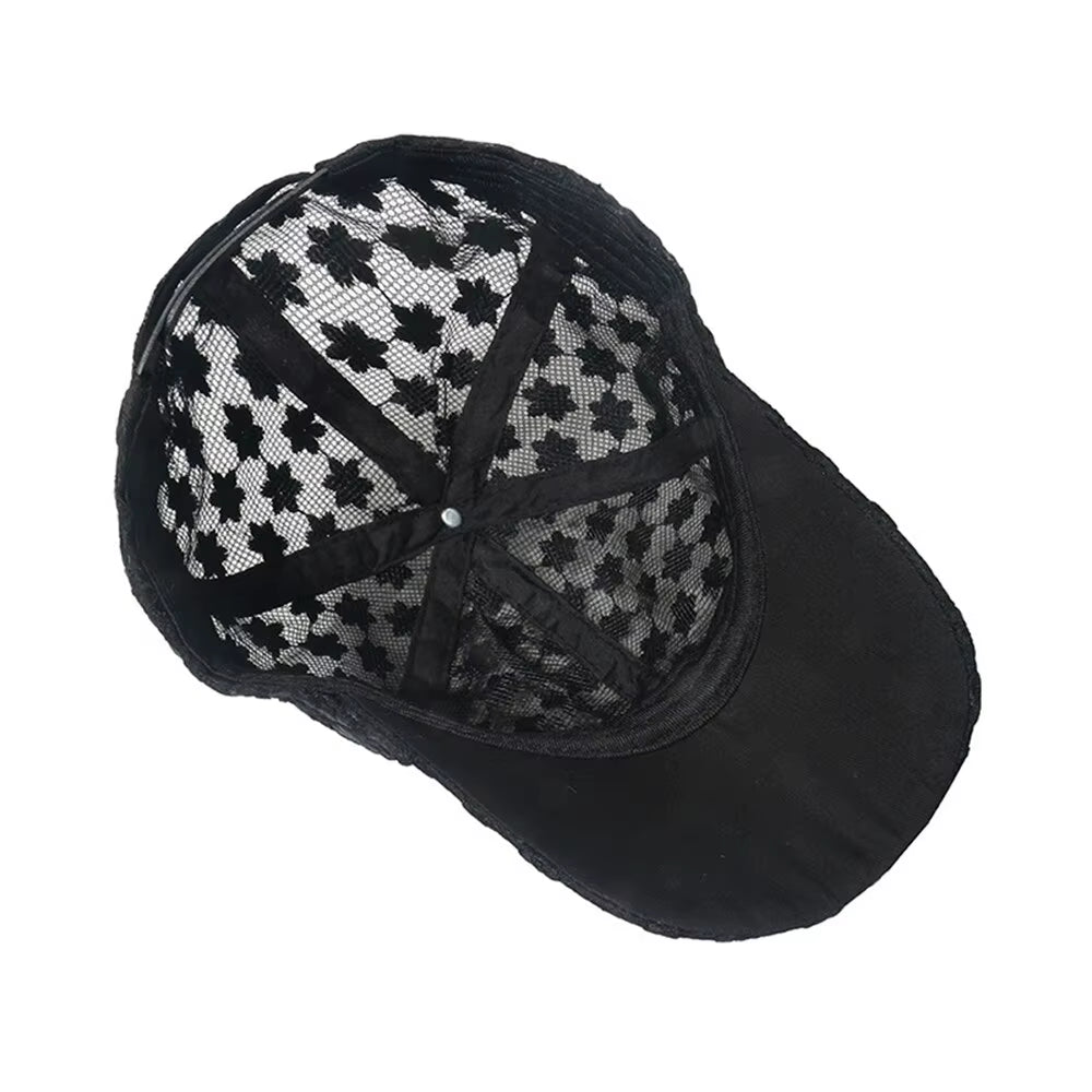 Women Hollow Flower Baseball cap 