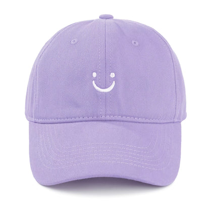 Smile Baseball Caps Embroider Smiling Face Hat Happy Lovers Hats Trucker Hat Mom Hat Dad Hat Adjustable