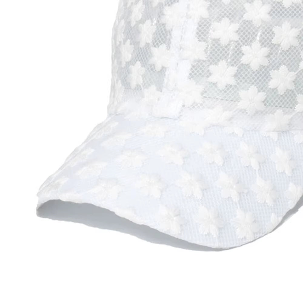 Women Hollow Flower Baseball cap 