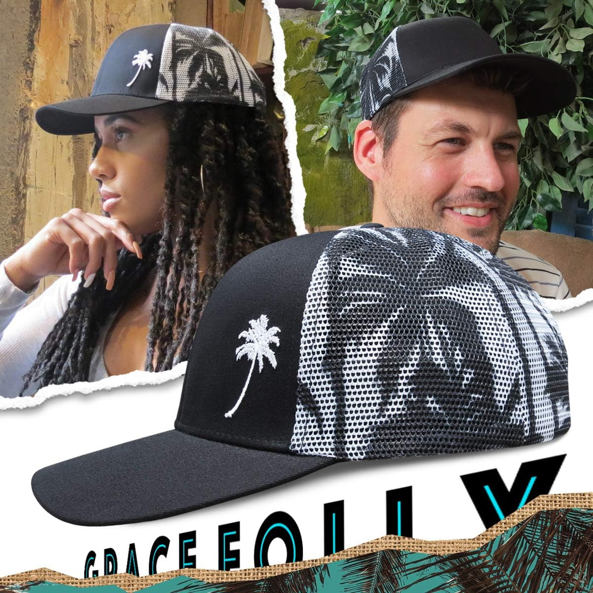 Palm tree Trucker hat 