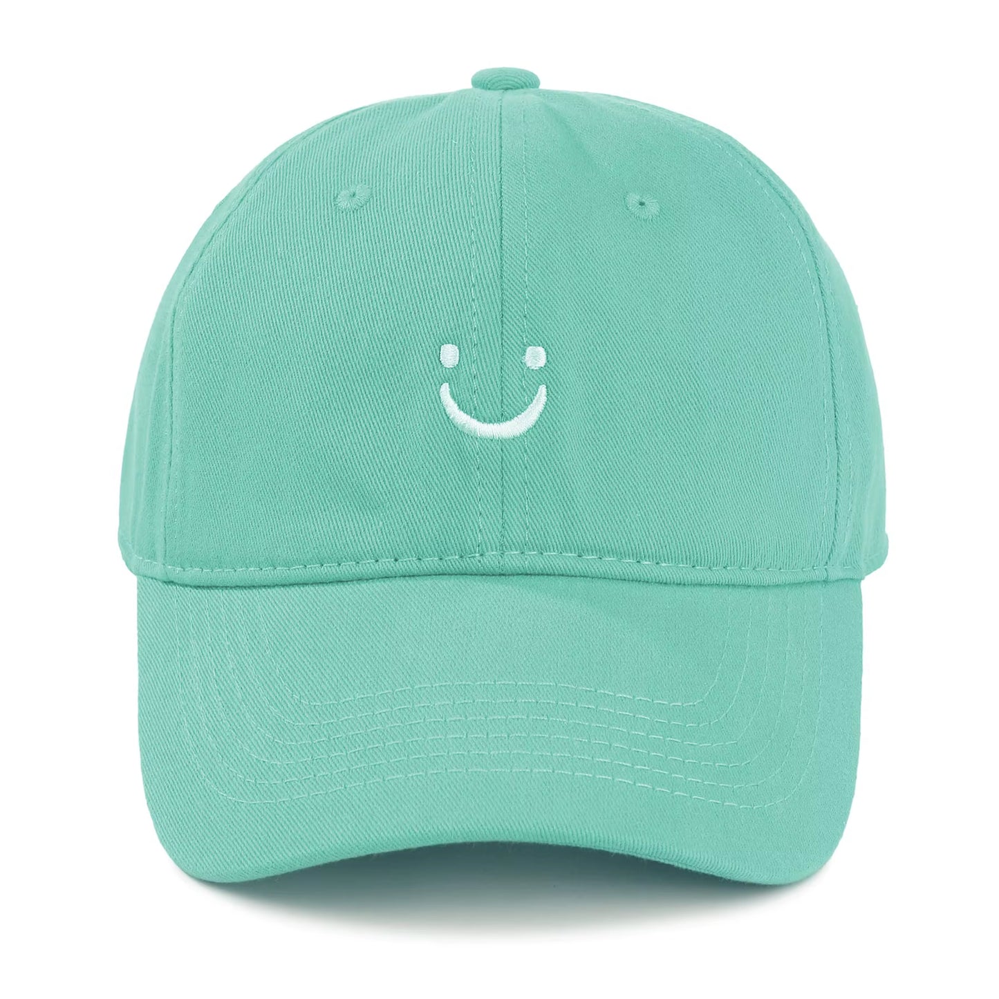 Smile Baseball Caps Embroider Smiling Face Hat Happy Lovers Hats Trucker Hat Mom Hat Dad Hat Adjustable