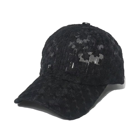 Women Hollow Flower Baseball cap 