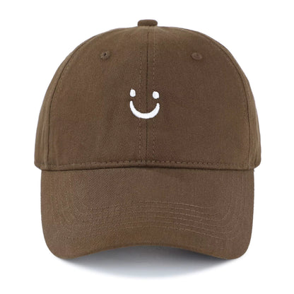 Smile Baseball Caps Embroider Smiling Face Hat Happy Lovers Hats Trucker Hat Mom Hat Dad Hat Adjustable