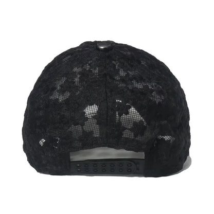 Women Hollow Flower Baseball cap 