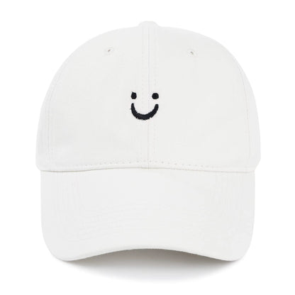 Smile Baseball Caps Embroider Smiling Face Hat Happy Lovers Hats Trucker Hat Mom Hat Dad Hat Adjustable