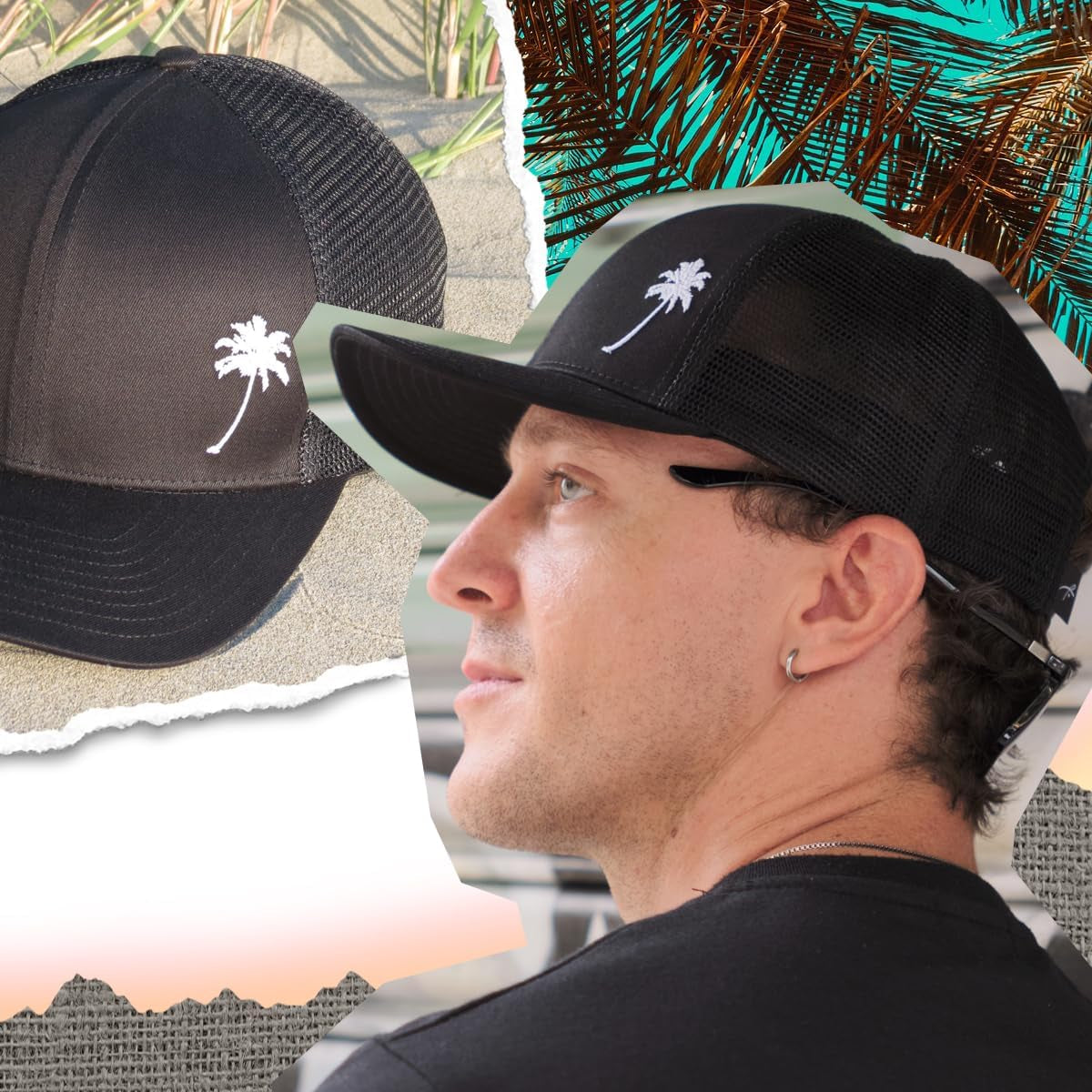 Unisex Palm Tree Trucker hat