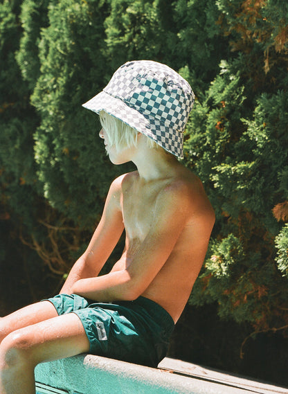 Kids Checkerboard Bucket Hat