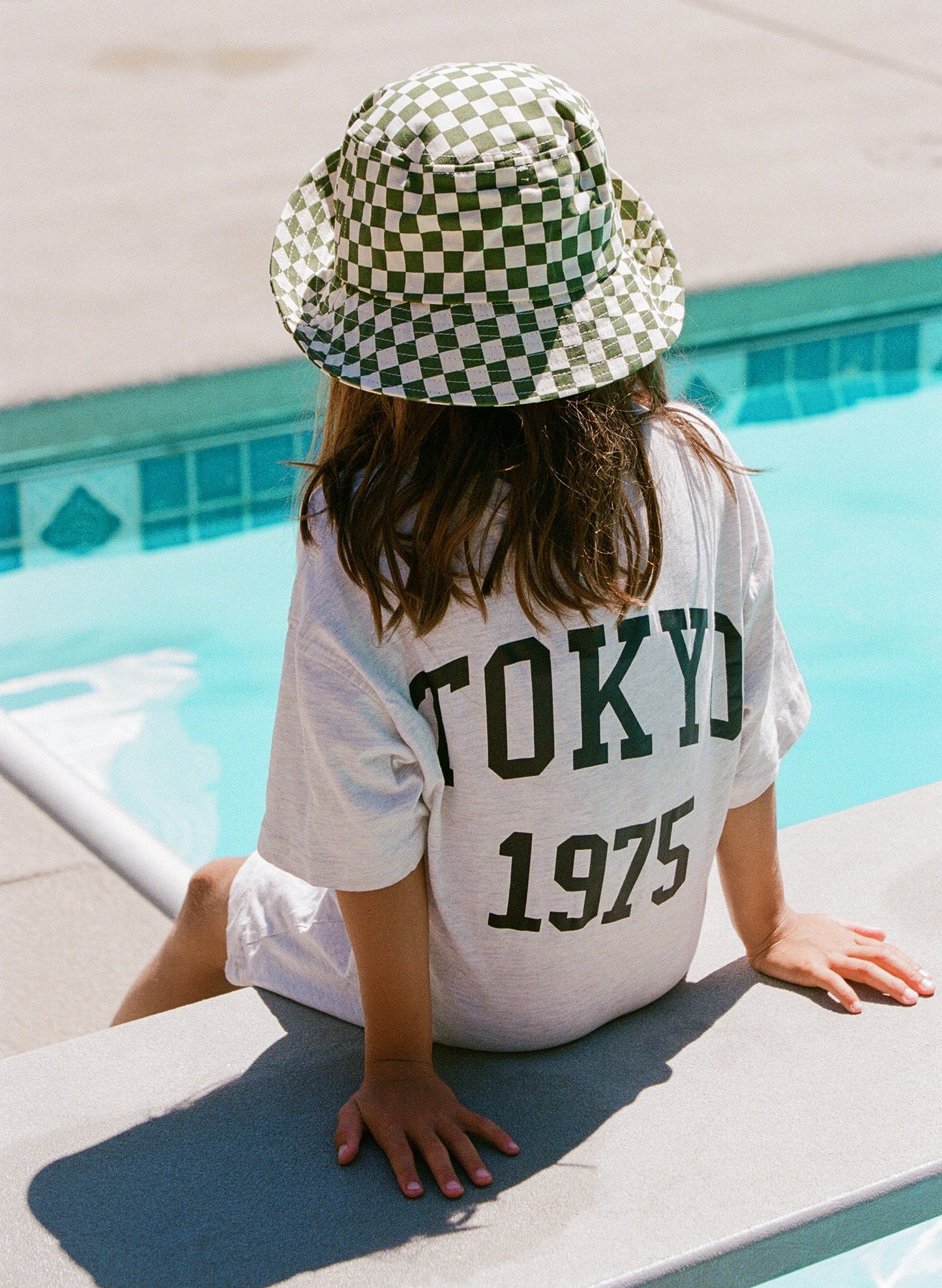 Kids Checkerboard Bucket Hat